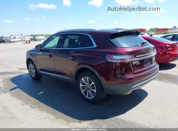 2LMPJ8K95KBL33866 2019 LINCOLN NAUTILUS Maroon Панорамний вид салону 360°