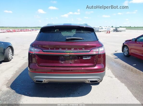 2LMPJ8K95KBL33866 2019 LINCOLN NAUTILUS Maroon 