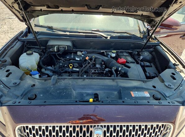 2LMPJ8K95NBL08051 2022 LINCOLN NAUTILUS Burgundy ძრავის განყოფილების ხედი