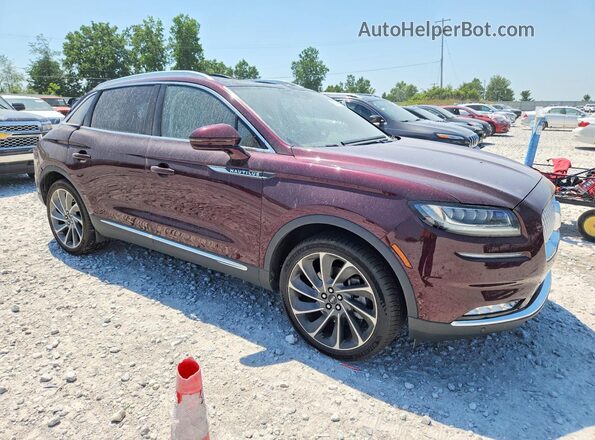 2LMPJ8K95NBL08051 2022 LINCOLN NAUTILUS Burgundy წინა მარჯვენა