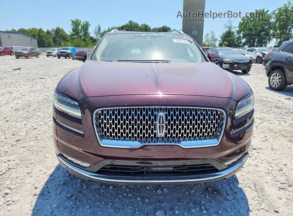 2LMPJ8K95NBL08051 2022 LINCOLN NAUTILUS Burgundy წინა ხედი