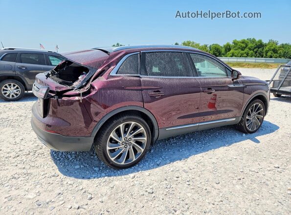 2LMPJ8K95NBL08051 2022 LINCOLN NAUTILUS Burgundy უკანა მარჯვენა