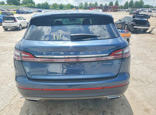 2LMPJ8K97KBL19760 2019 LINCOLN NAUTILUS Blue Widok z tyłu