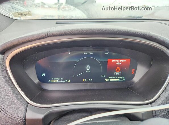 2LMPJ8KP3LBL05158 2020 LINCOLN NAUTILUS Gray Вид щитка приладів