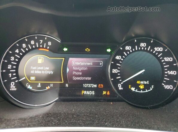 2LMPJ8KP8HBL19242 2017 LINCOLN MKX Gray Instrument cluster view