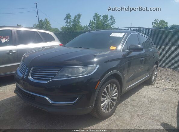 2LMPJ8KR3JBL35579 2018 LINCOLN MKX Black წინა მარცხენა ხედი სამი მეოთხედიდან