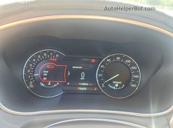 2LMPJ8KR4HBL13102 2017 LINCOLN MKX Синий Вид щитка приборов