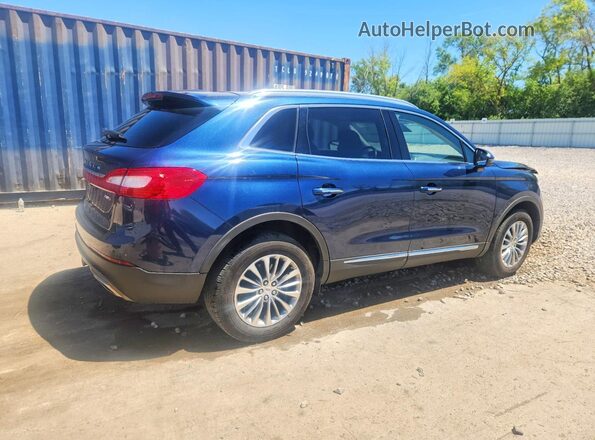 2LMPJ8KR4HBL13102 2017 LINCOLN MKX Синий Задняя правая четверть