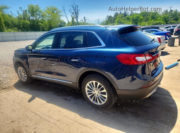 2LMPJ8KR4HBL13102 2017 LINCOLN MKX Синий Задняя левая четверть