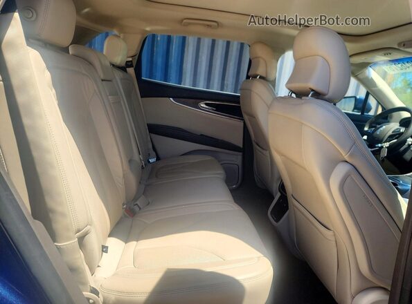 2LMPJ8KR4HBL13102 2017 LINCOLN MKX Синий Вид задней части салона