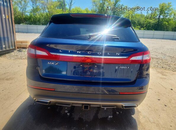 2LMPJ8KR4HBL13102 2017 LINCOLN MKX Синий Вид сзади