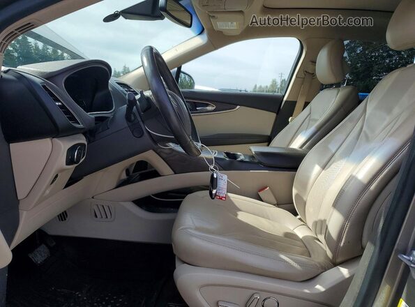 2LMPJ8KR6HBL52970 2017 LINCOLN MKX Tan Widok wnętrza z przodu