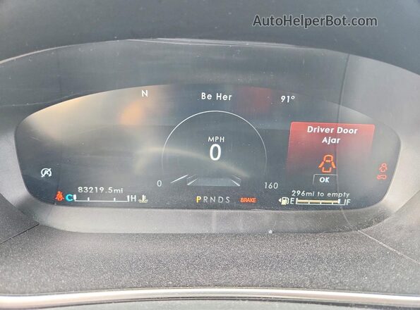 2LMPJ8L92KBL61722 2019 LINCOLN NAUTILUS Black Вид щитка приладів