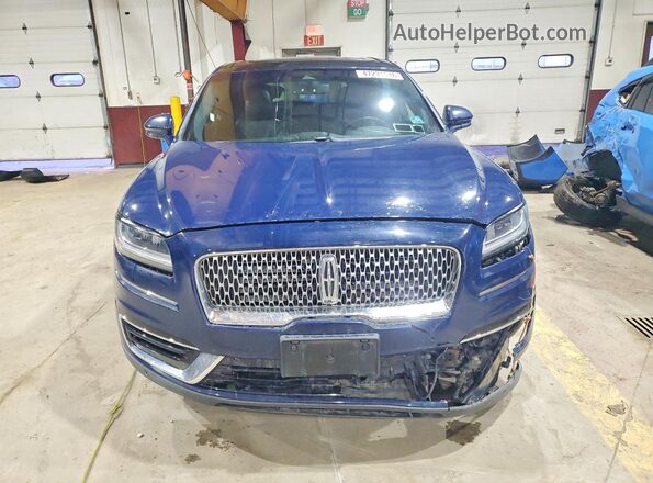 2LMPJ8L96KBL37228 2019 LINCOLN NAUTILUS Blue Vista frontal