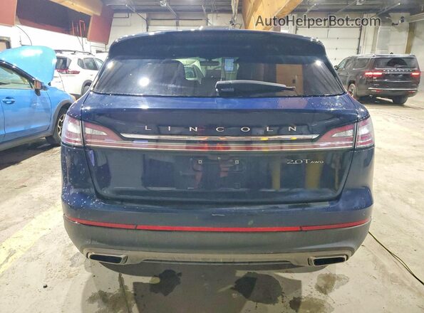 2LMPJ8L96KBL37228 2019 LINCOLN NAUTILUS Blue Vista trasera