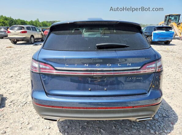 2LMPJ8L96KBL62033 2019 LINCOLN NAUTILUS Blue Вид ззаду