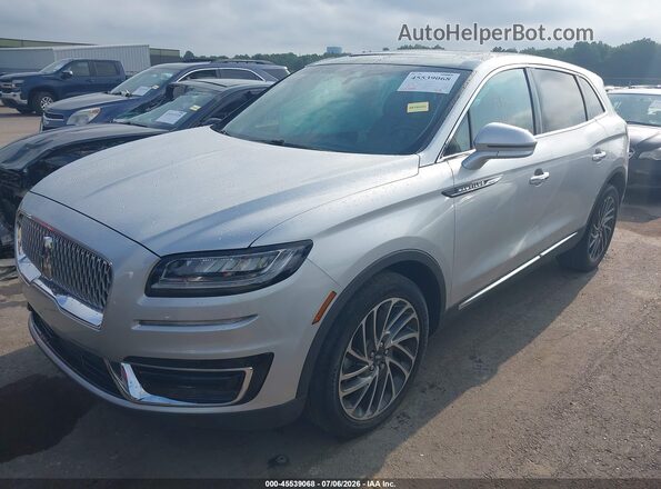 2LMPJ8L98KBL67606 2019 LINCOLN NAUTILUS Silver წინა მარცხენა ხედი სამი მეოთხედიდან