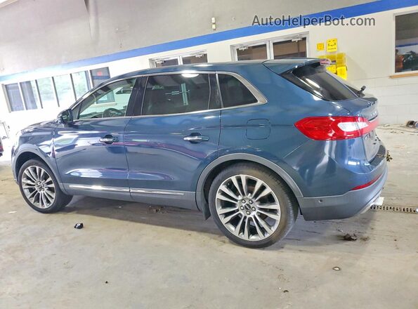 2LMPJ8LP2GBL22182 2016 LINCOLN MKX Blue Հետևի ձախ