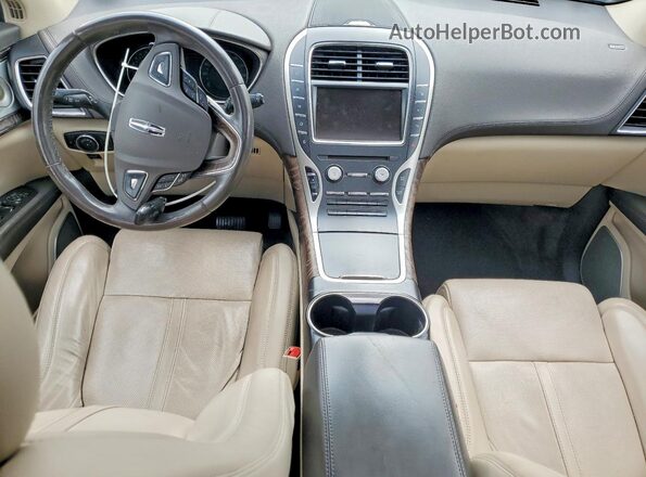 2LMPJ8LP2GBL22182 2016 LINCOLN MKX Blue Առջևի վահանակի տեսք