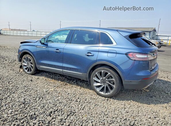 2LMPJ8LP3KBL59136 2019 LINCOLN NAUTILUS Blue Tył lewy
