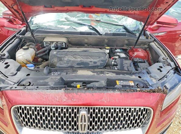 2LMPJ8LP5KBL65441 2019 LINCOLN NAUTILUS Red Widok komory silnika