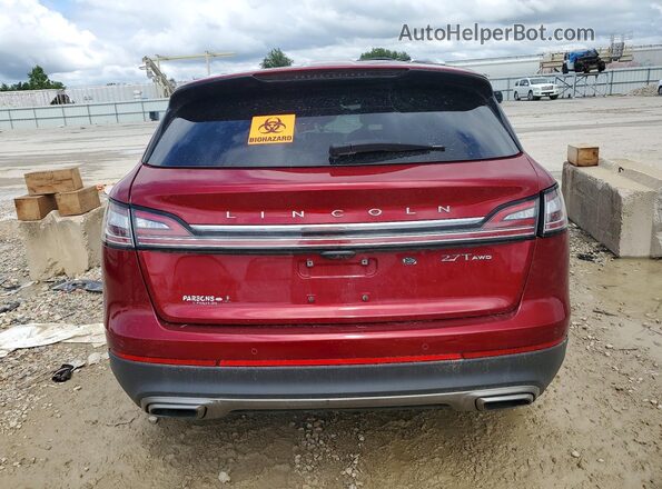 2LMPJ8LP5KBL65441 2019 LINCOLN NAUTILUS Red Widok z tyłu