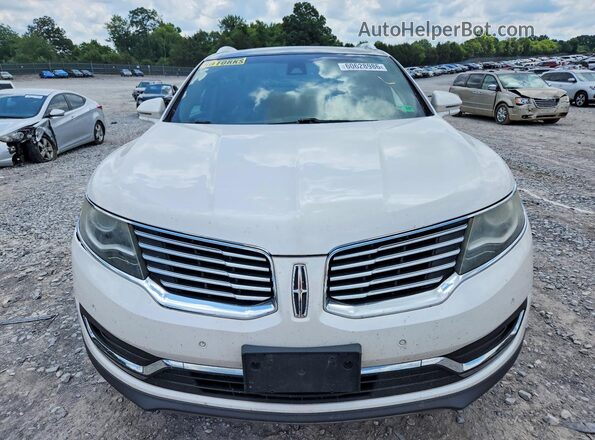 2LMPJ8LP6HBL38998 2017 LINCOLN MKX White წინა ხედი
