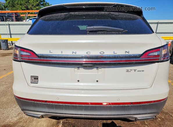2LMPJ8LP6KBL22775 2019 LINCOLN NAUTILUS White უკანა ხედი