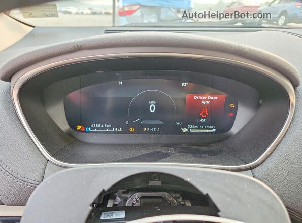 2LMPJ8LP9KBL61053 2019 LINCOLN NAUTILUS Red ხელსაწყოთა პანელის ხედი
