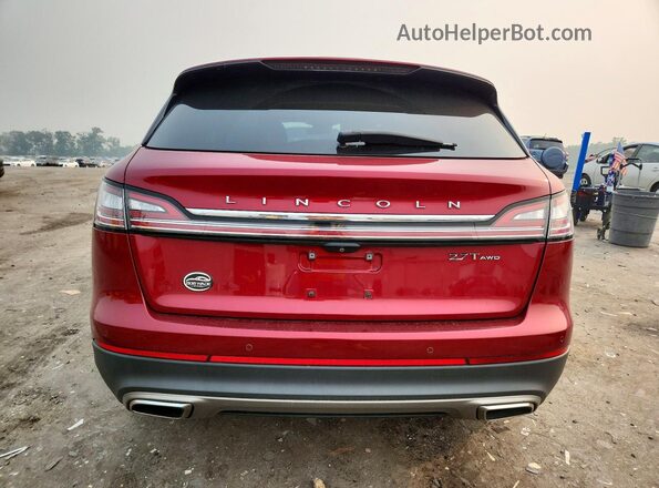 2LMPJ8LP9KBL61053 2019 LINCOLN NAUTILUS Red უკანა ხედი