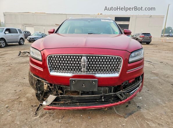 2LMPJ8LP9KBL61053 2019 LINCOLN NAUTILUS Red წინა ხედი