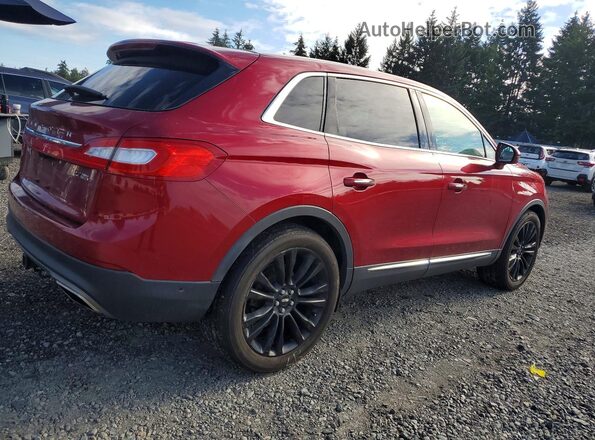 2LMPJ8LPXGBL71887 2016 LINCOLN MKX Red Trasero derecho
