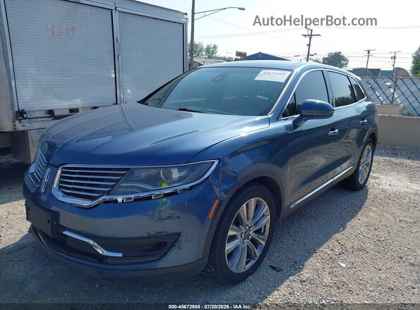 2LMPJ8LPXJBL30277 2018 LINCOLN MKX Blue Front left
