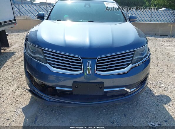 2LMPJ8LPXJBL30277 2018 LINCOLN MKX Blue Instrument cluster view