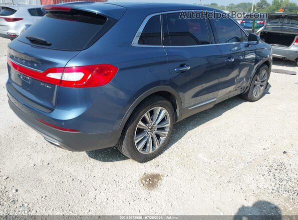 2LMPJ8LPXJBL30277 2018 LINCOLN MKX Blue Rear right