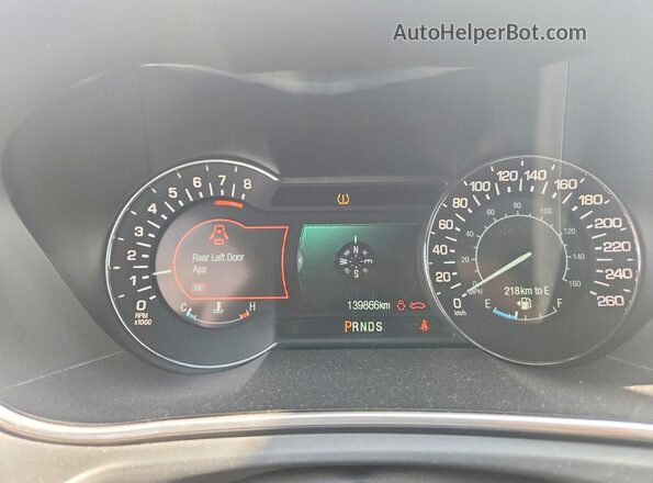 2LMPJ8LR0GBL46868 2016 LINCOLN MKX Silver Вид щитка приладів