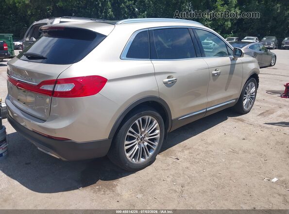 2LMPJ8LR0HBL41283 2017 LINCOLN MKX Champagne Rear right