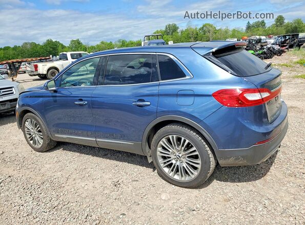 2LMPJ8LR0JBL11545 2018 LINCOLN MKX Blue Задня ліва чверть