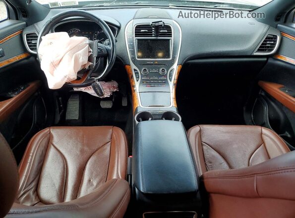 2LMPJ8LR0JBL11545 2018 LINCOLN MKX Blue Вид панелі приладів