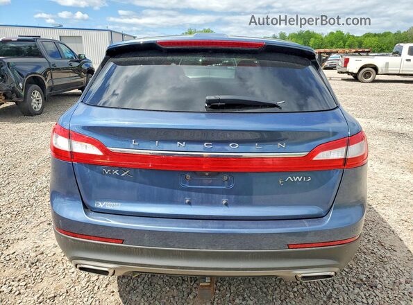 2LMPJ8LR0JBL11545 2018 LINCOLN MKX Blue Вид ззаду