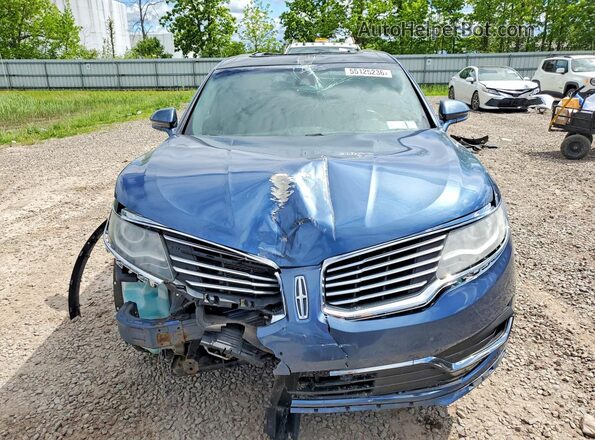 2LMPJ8LR0JBL11545 2018 LINCOLN MKX Blue Вид спереду