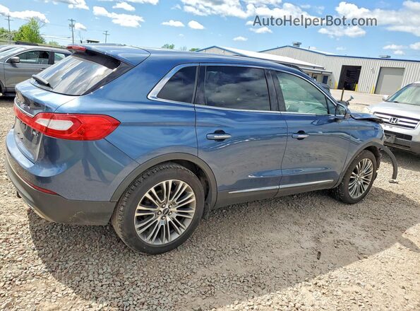 2LMPJ8LR0JBL11545 2018 LINCOLN MKX Blue Задня права чверть