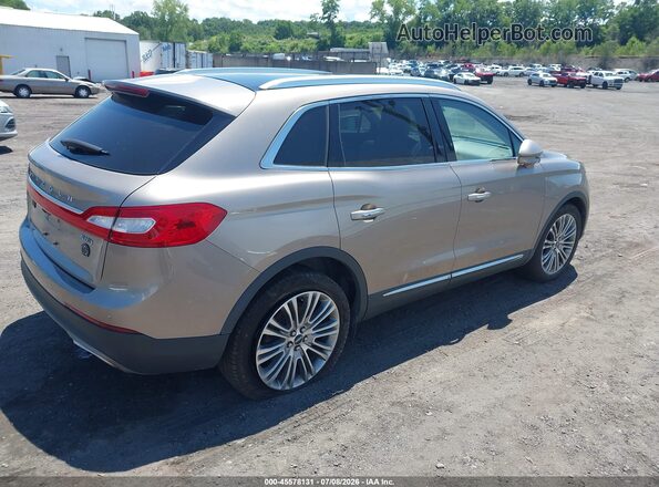 2LMPJ8LR0JBL48630 2018 LINCOLN MKX Gold Rear right