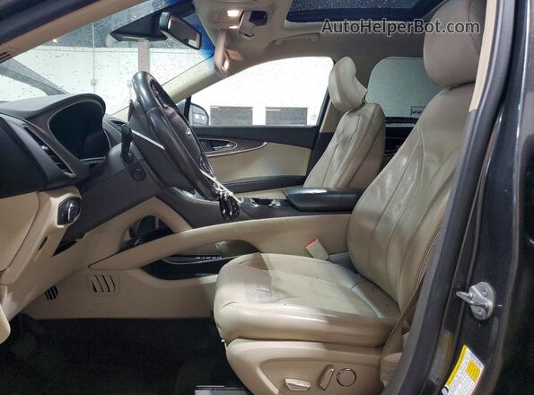 2LMPJ8LR1HBL34794 2017 LINCOLN MKX Серый Вид салона спереди