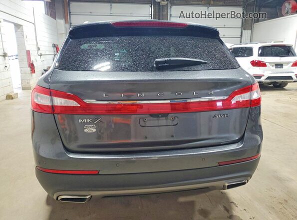 2LMPJ8LR1HBL34794 2017 LINCOLN MKX Серый Вид сзади
