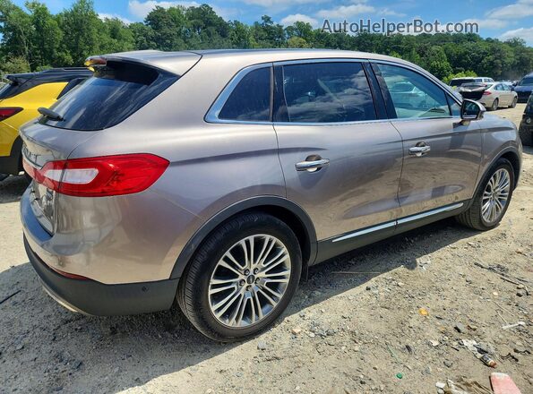 2LMPJ8LR1JBL40116 2018 LINCOLN MKX Beige Rear right