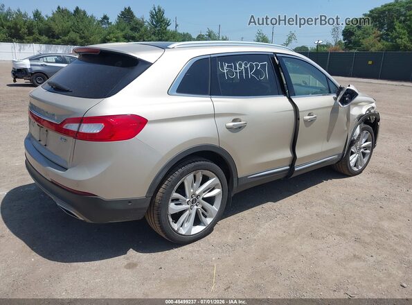 2LMPJ8LR3HBL13025 2017 LINCOLN MKX Champagne Задня права чверть