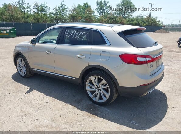 2LMPJ8LR3HBL13025 2017 LINCOLN MKX Champagne Задня ліва чверть