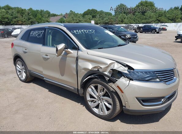2LMPJ8LR3HBL13025 2017 LINCOLN MKX Champagne Вид спереду