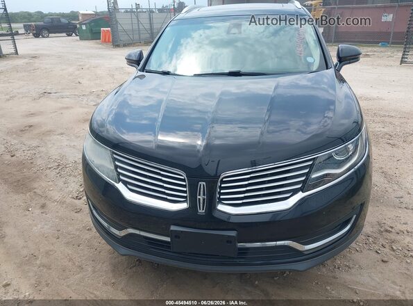 2LMPJ8LR6GBL24521 2016 LINCOLN MKX Black Вид щитка приладів